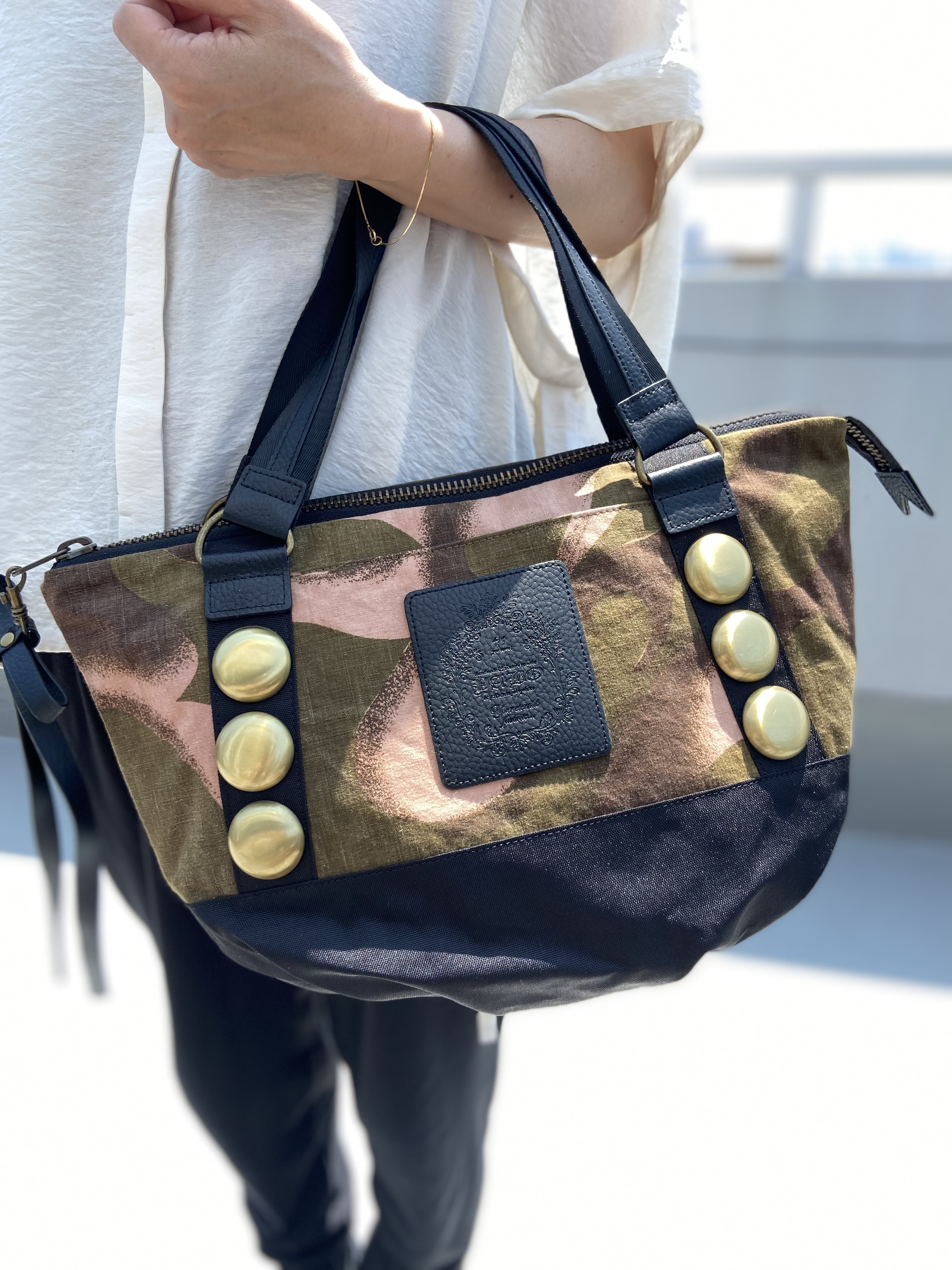 Sサイズ】大人かっこいいボストンバッグ＊ハンガリー軍迷彩