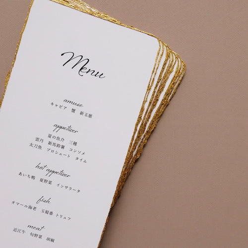 メニュー表 ‖ moon light｜paper with deckle edge ‖ ドリンク
