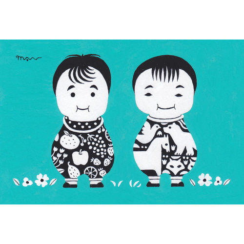 オーダー似顔絵「北欧ポップアート」アート絵画 その他アート