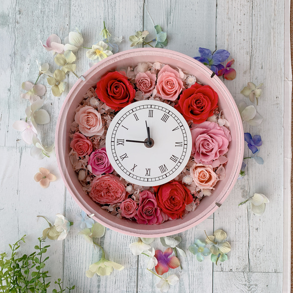 「花時計　ピンク」 2枚目の画像