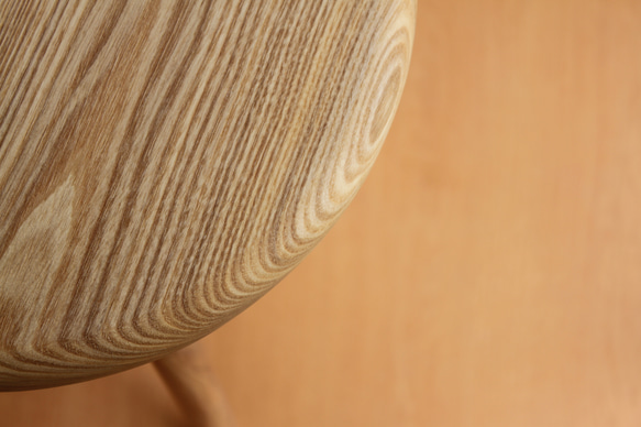 無垢材のキッチンスツールA・タモ材・ハイスツール・カウンターチェアー・お好きな高さでオーダー可 5枚目の画像