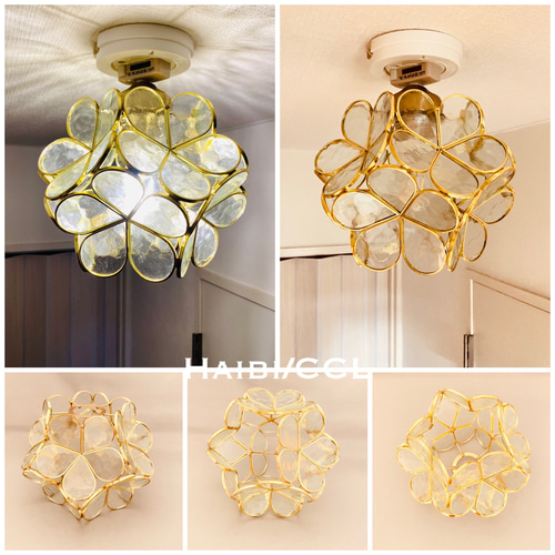 シーリングライト 照明 Haibi/CCL ステンドグラス ランプシェード E26