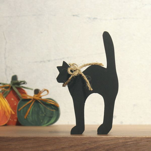 黒ネコ オブジェ ハロウィン 飾り 置物 黒猫 猫 ねこ キャット 黒ネコ オブジェ ハロウィン 飾り 置物 黒猫 猫 ねこ キャット
