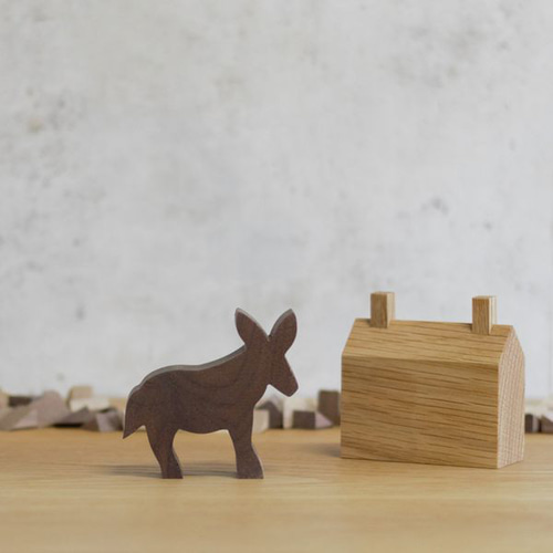 在庫限り】ロバ ミニサイズ｜アニマル 動物 オブジェ シルエット 置物