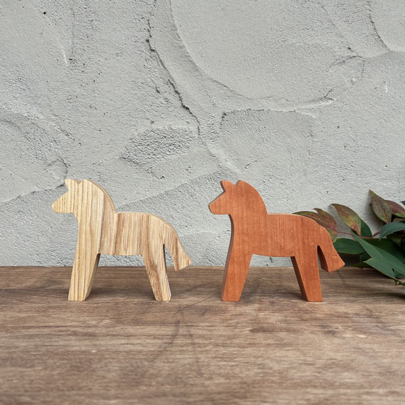 馬のオブジェ｜全２種類 ホース うま 飾り 北欧 雑貨 シンプル 干支 午 2026年 正月飾り 1枚目の画像