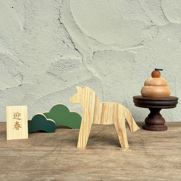 馬のオブジェ｜全２種類 ホース うま 飾り 北欧 雑貨 シンプル 干支 午 2026年 正月飾り 10枚目の画像
