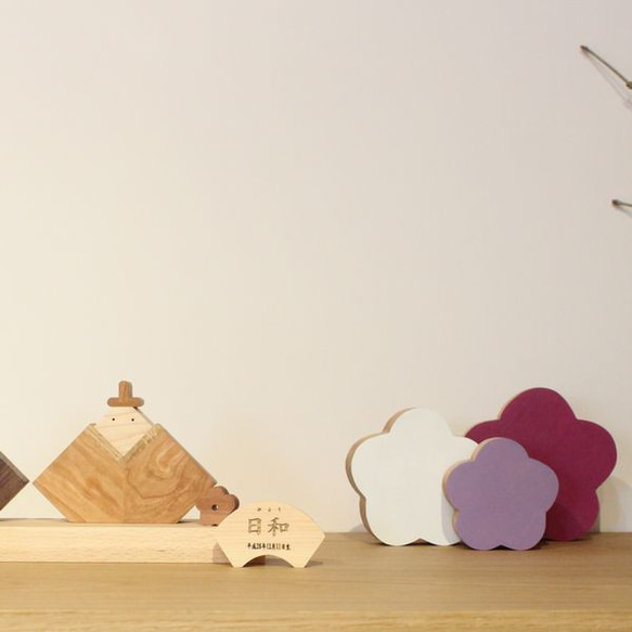 フラワー オブジェ｜全２７種類 受注制作 花 ひなまつり ひな祭り 節句 置物 ペイント桜 桃 雑貨 春 韓国インテリア 13枚目の画像