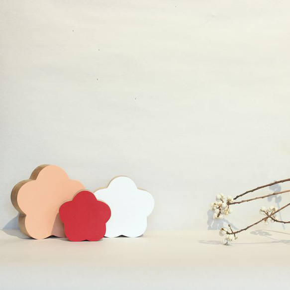 フラワー オブジェ｜全２７種類 受注制作 花 ひなまつり ひな祭り 節句 置物 ペイント桜 桃 雑貨 春 韓国インテリア 9枚目の画像