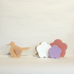 フラワー オブジェ｜全２７種類 受注制作 花 ひなまつり ひな祭り 節句 置物 ペイント桜 桃 雑貨 春 韓国インテリア 12枚目の画像