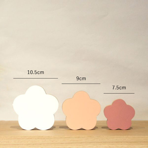 フラワー オブジェ｜全２７種類 受注制作 花 ひなまつり ひな祭り 節句 置物 ペイント桜 桃 雑貨 春 韓国インテリア 19枚目の画像