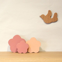 フラワー オブジェ｜全２７種類 受注制作 花 ひなまつり ひな祭り 節句 置物 ペイント桜 桃 雑貨 春 韓国インテリア 5枚目の画像