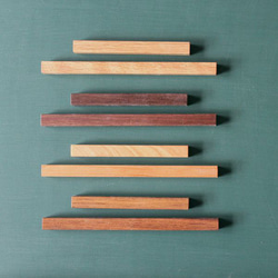 【送料無料】マグネット バー Ｌ×Ｓセット 木製 磁石 文房具 おしゃれ 無垢材 ウォールデコ デザイン文具 シンプル 2枚目の画像