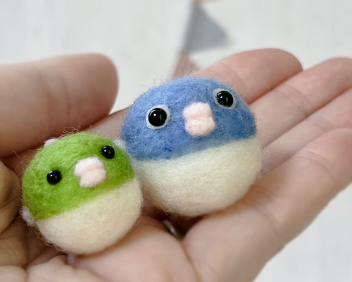 受注制作(ふぐの親子)ハンドメイド羊毛フェルト 羊毛フェルト アトリエ