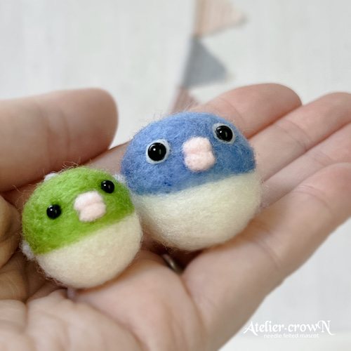 羊毛フェルト ②オーダー受付中です^ ^　ハンドメイド 羊毛フェルト作家 patatadolce(パタタドルチェ)さんの布でつくる入園