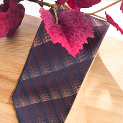 京都与謝野町丹後silk ネクタイ　丹後縦貫林道の木漏れ日　 2枚目の画像