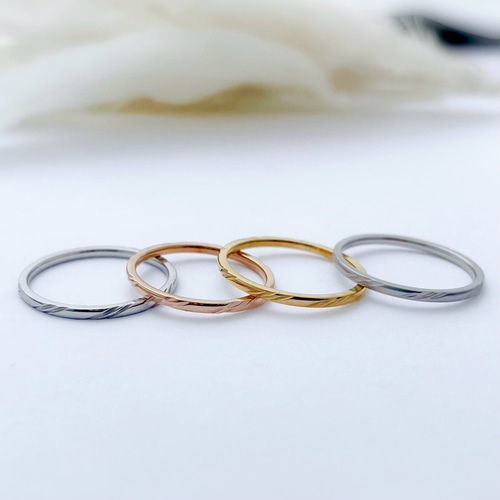 付けっぱなしOK！*＊リリアンリング＊*指輪 ペアリング 華奢 シンプル