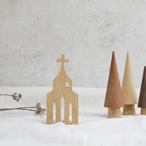 チャーチ(教会) オブジェ｜北欧 クリスマス 冬 インテリア 置物