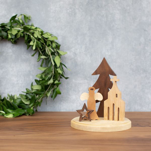 チャーチ(教会) オブジェ｜北欧 クリスマス 冬 インテリア 置物