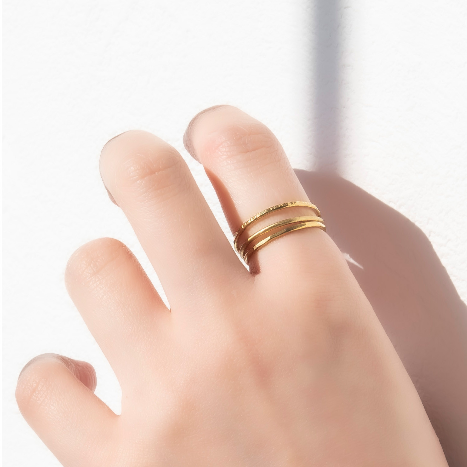 ★★★slim ring 3本セット　真鍮