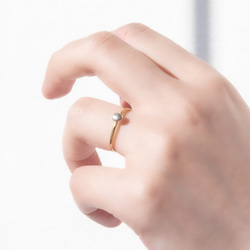 ★★★babble ring　真鍮／シルバー 3枚目の画像