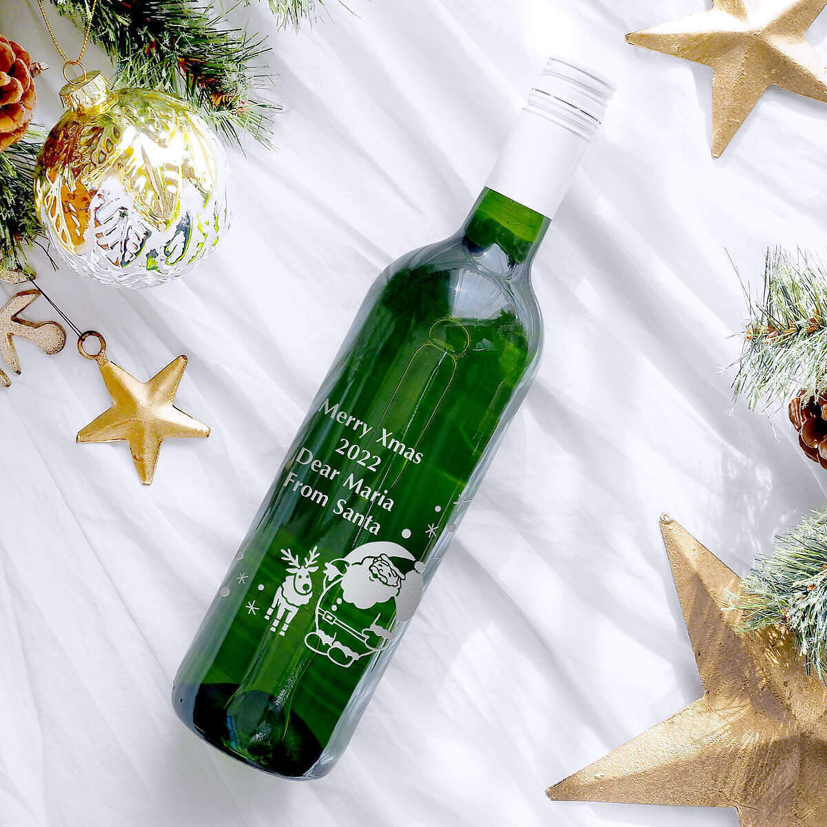 【名入れ】クリスマス 新婚祝い お誕生日のお祝いに！キュヴェ ブレヴァン ブラン 白ワイン 750ml