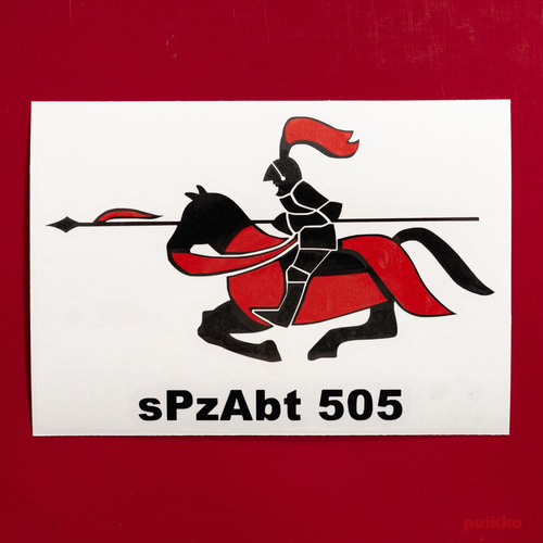 戦車ステッカー 第505重戦車大隊マーク（重ね貼りタイプ） シール