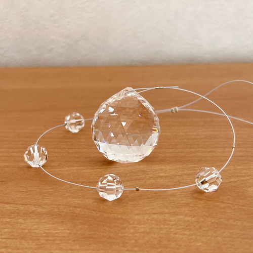 30mm＊Simple drop］クリスタル/長さが選べるサンキャッチャー