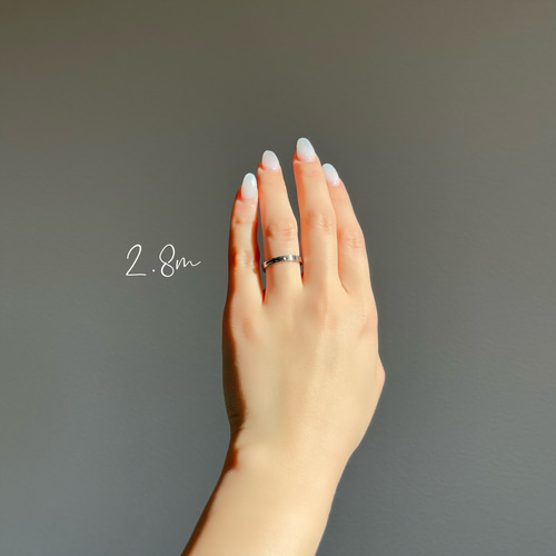 シンプルラインペアリング 鏡面 ペアリング ステンレス アレルギー