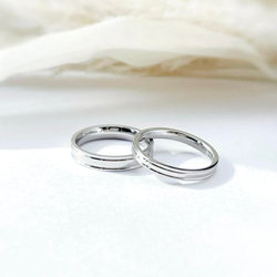 結婚指輪 シンプルライン＊ ペアリング 鏡面仕上げ 指輪 刻印 誕生石 2本価格 シンプルラインペアリング 鏡面 ペアリング ステンレス アレルギー