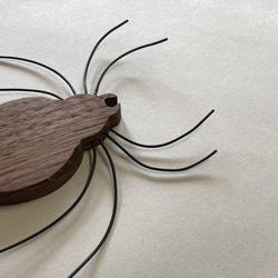【送料無料】ハロウィン オーナメント クモ 蜘蛛 ウォールデコ 飾り 木製 インテリア 雑貨  オブジェ くも 7枚目の画像