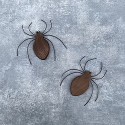【送料無料】ハロウィン オーナメント クモ 蜘蛛 ウォールデコ 飾り 木製 インテリア 雑貨  オブジェ くも 10枚目の画像