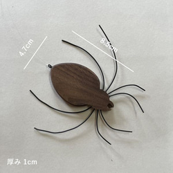 【送料無料】ハロウィン オーナメント クモ 蜘蛛 ウォールデコ 飾り 木製 インテリア 雑貨  オブジェ くも 14枚目の画像
