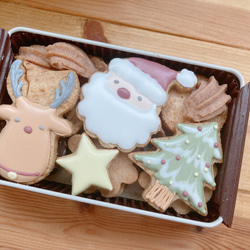 Christmasクッキー缶【アイボリー缶】 4枚目の画像