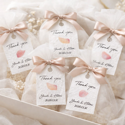 サンキュータグ 結婚式 【36枚〜】 桜 さくら 春 プチギフト