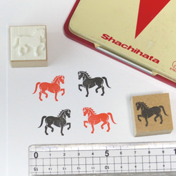 馬　蹄鉄 スタンプ　速歩　trot(大) 2枚目の画像