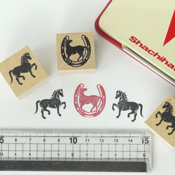 馬　蹄鉄 スタンプ　速歩　trot(大) 1枚目の画像