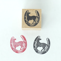 馬　蹄鉄 スタンプ　速歩　trot(大) 3枚目の画像