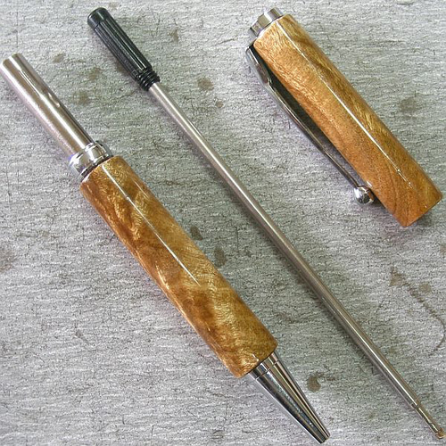 木軸ボールペン ハナノキ 榎】木軸ボールペン 杢と木目が素敵 【即日