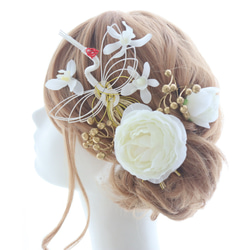 cucuru tegara 鶴　ヘッドドレス　髪飾り　和装　結婚式 cucuru tegara 鶴 ヘッドドレス 髪飾り 和装 結婚式