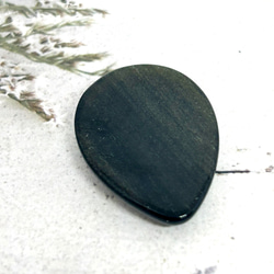 321. 天然石　ゴールデンシャインオブシディアン　ヘアゴム   ポニーフック 6枚目の画像