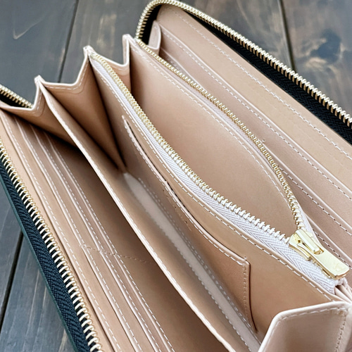 コードバン ロングウォレット レーデルオガワ グリーン 長財布 CUERO