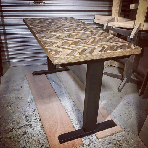 DIYアイテム 】アイアン脚 H型（ 大型テーブル・デスク対応 アイアン脚