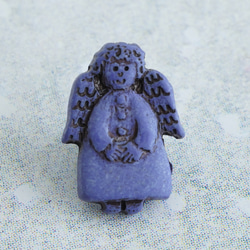 (3個) 11mm 天使のボタン フランス製 ＊ 妖精　群青色 2枚目の画像