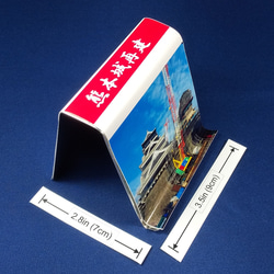 Smartphone stand with Kumamoto castle restoratiスマホスタンド 熊本城再建 1枚目の画像