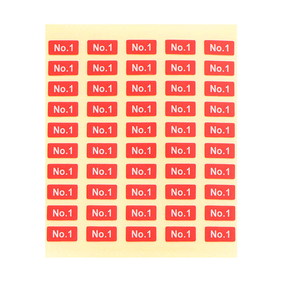 【台紙用シール】プライスダウン SALEシール　200枚（赤地×白文字）5×10㎜　20%off  30%off 50% 8枚目の画像
