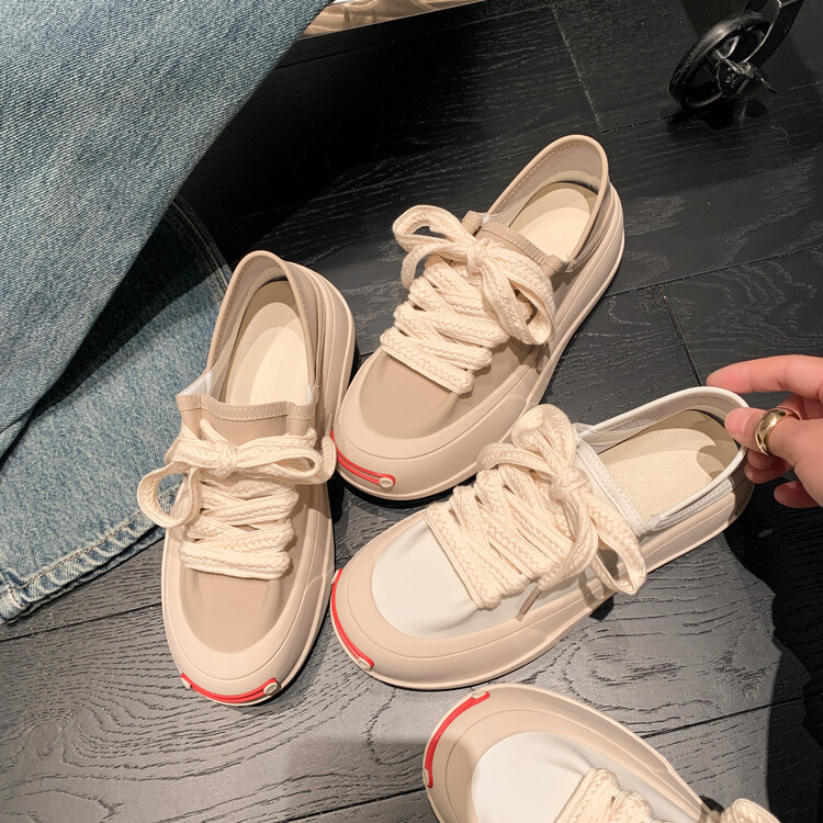 ★20春の新作★シンプルなデザイン　牛革 スニーカー　シューズレディース　8870