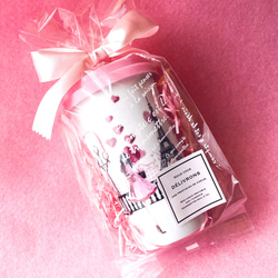 【再販】大きいサイズ♪おしゃれタンブラー♪パリジェンヌのお散歩♪エッフェル塔＆風船♪ 4枚目の画像