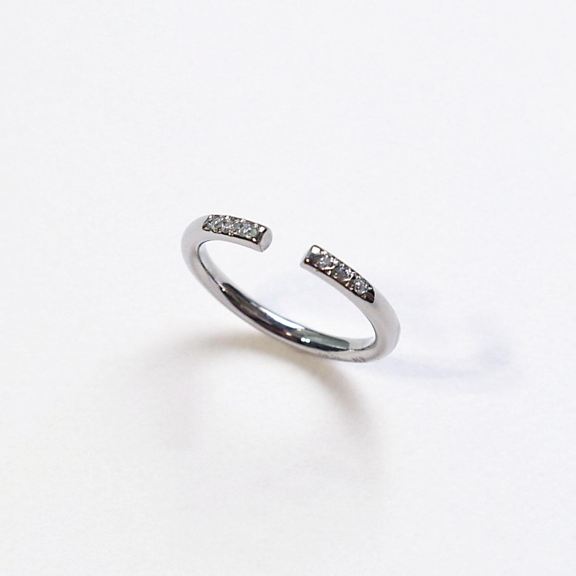 ステンレス×ダイヤモンドリング M ~connect stainless 7/8 diamond ring M~
