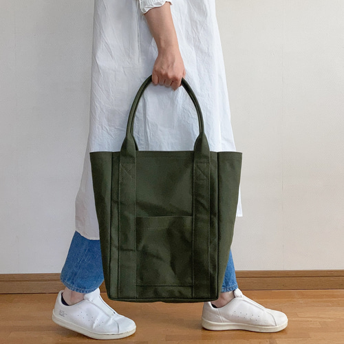 トートバッグ 02 オリーブ / 6号帆布 トートバッグ aoya bags トートバッグ 02 オリーブ / 6号帆布 トートバッグ aoya bags