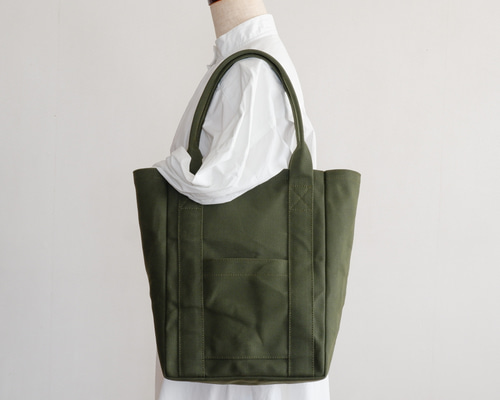 トートバッグ 02 オリーブ / 6号帆布 トートバッグ aoya bags